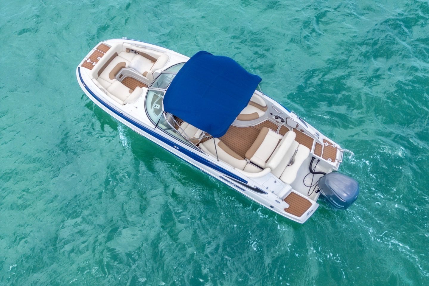 Crownline Bowrider interior Miami yacht charter